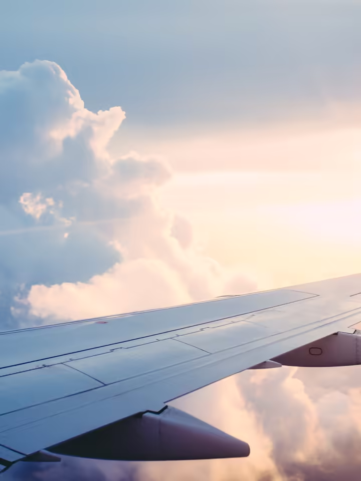 Avião em voo — preparação